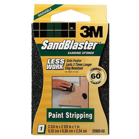 3-3/4 X 2-5/8 X 1 SandBlaster Sanding Sponge, 60-Grit